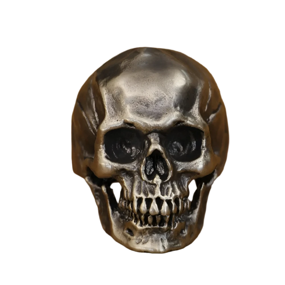 Cupronickel High Detail Skull Ring