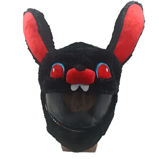 Motorcycle Helmet Cover – Evil Bunny 🐇😈