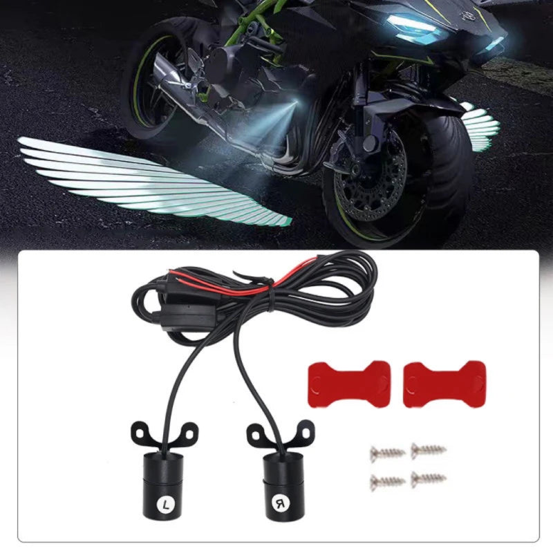 Ghost Angel Wings LED Underbody Light Projector for Motorcycles – 2-Piece Set