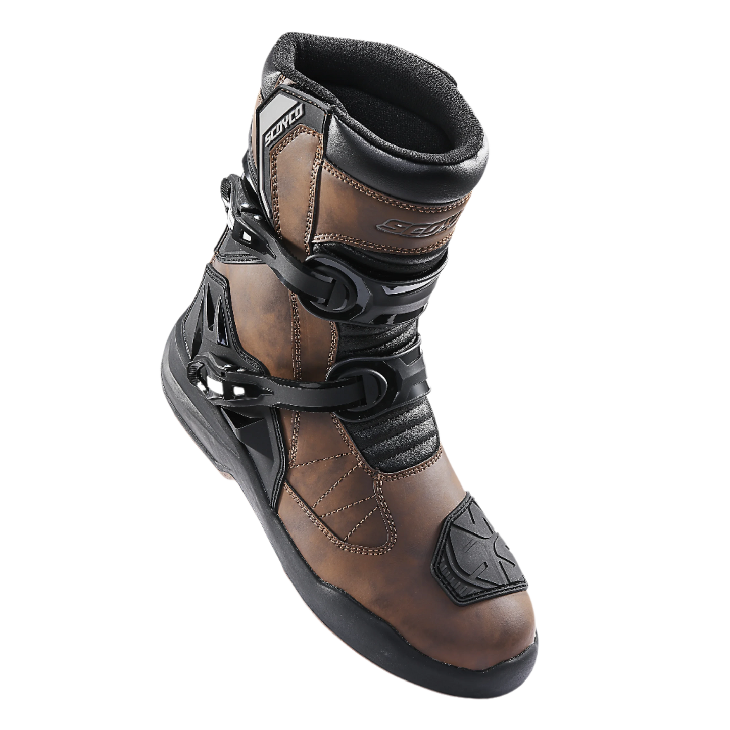 Waterproof Leather Motocross Boots – Anti-Slip, Wear-Resistant Biker Gear