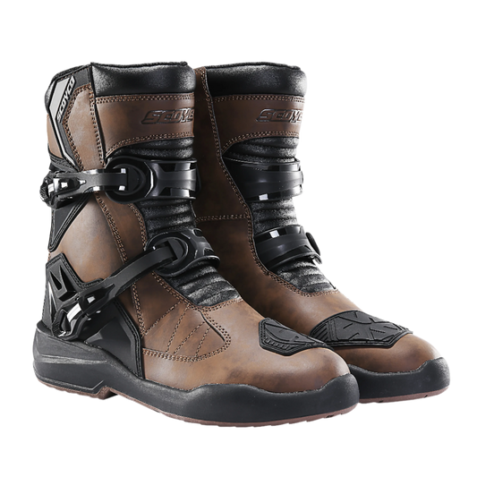 Waterproof Leather Motocross Boots – Anti-Slip, Wear-Resistant Biker Gear