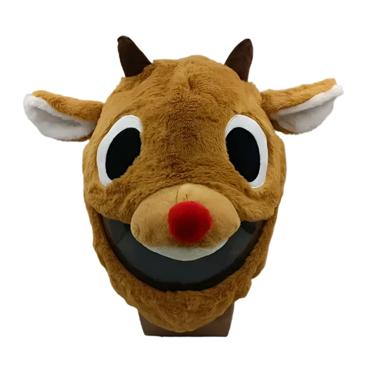 Motorcycle Helmet Cover – Festive Reindeer 🦌🎉