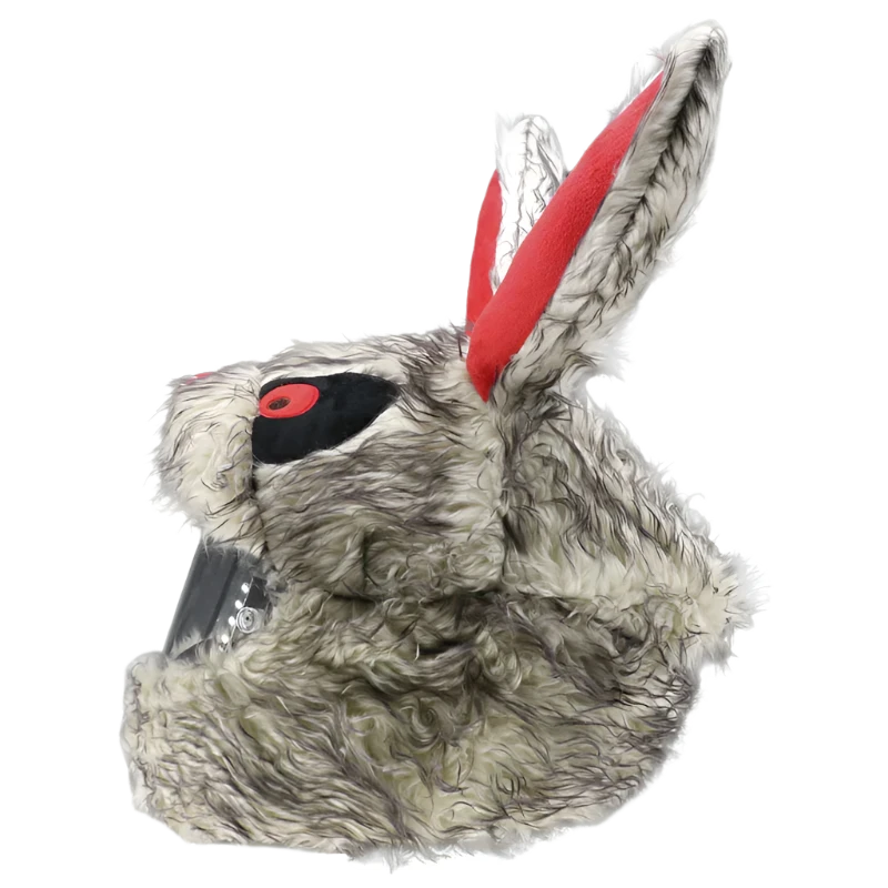 Motorcycle Helmet Cover  - Grey Rabbit