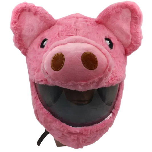 Motorcycle Helmet Cover – Pink Pig 🐷💖