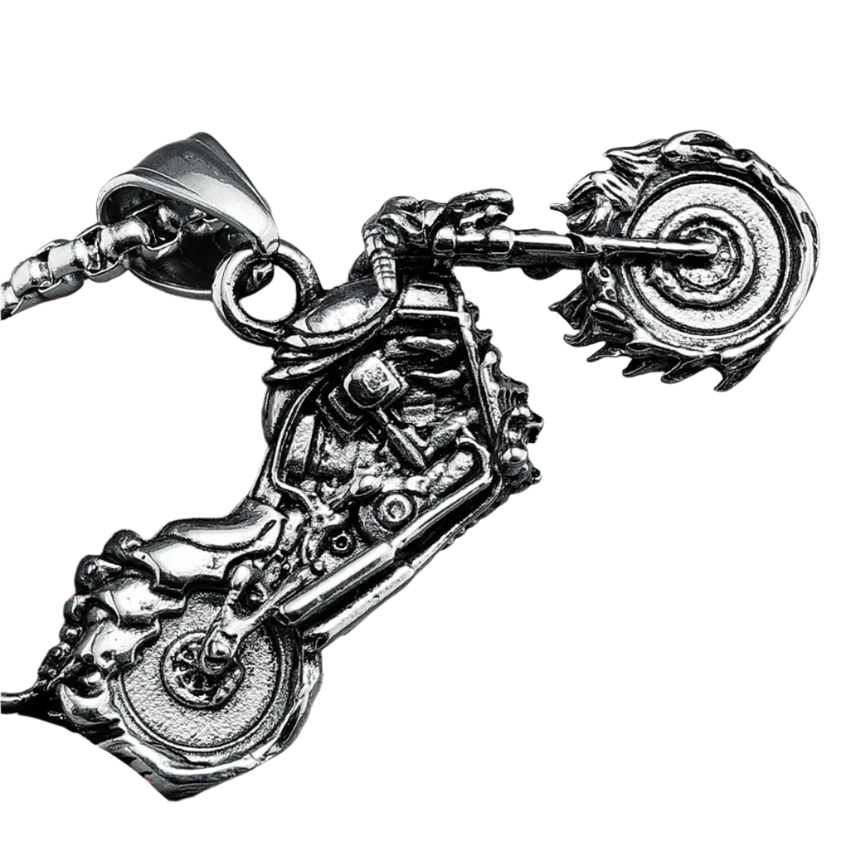 316L Stainless Steel Motorcycle Necklace