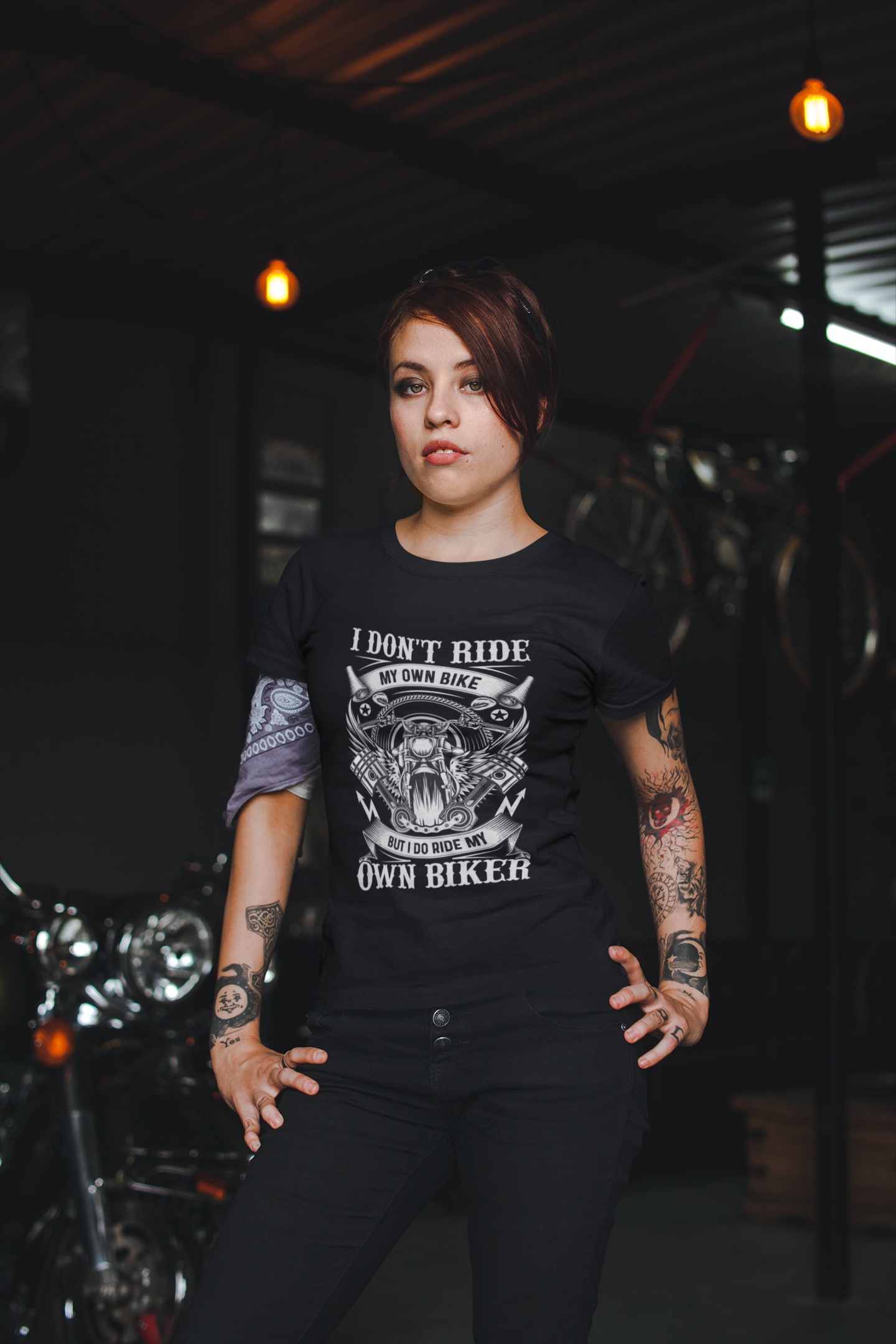 "I Don’t Ride My Own Bike, But I Do Ride My Own Biker" Women’s Tee