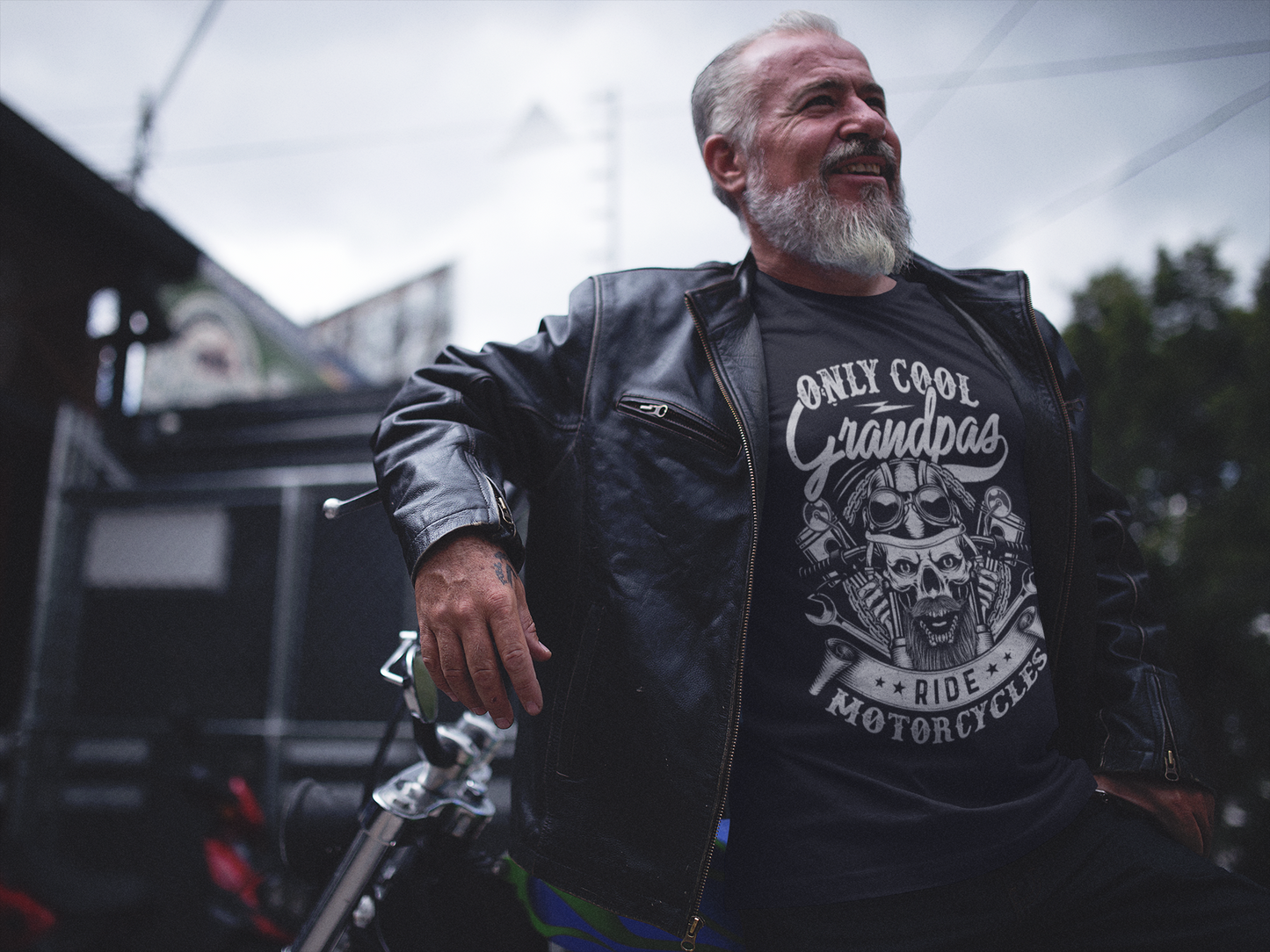 "Only Cool Grandpas Ride Motorcycles" Tee